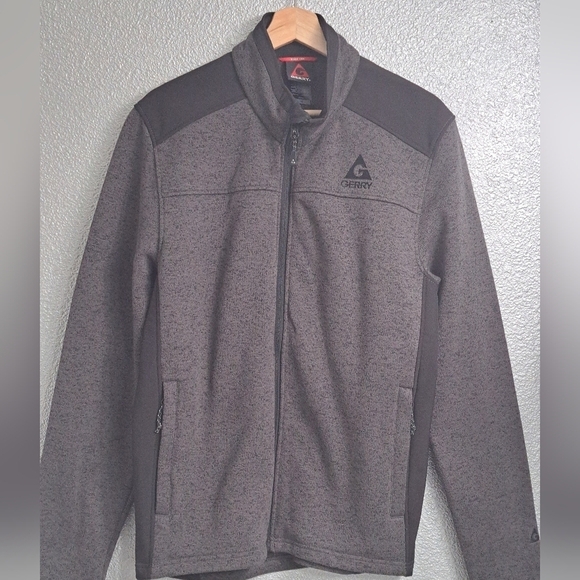 Gerry Black/Grey Soft Shell Fleece Jacket/Coat Size M - Picture 1 of 11
